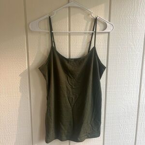 Time and Tru Dark Green Camisole Top